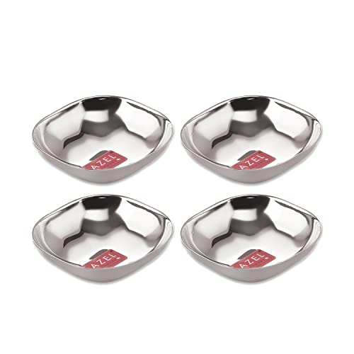 Image 9 of SS, 260 ML / Set of 4 for the product HAZEL Steel Dessert Silver Plate