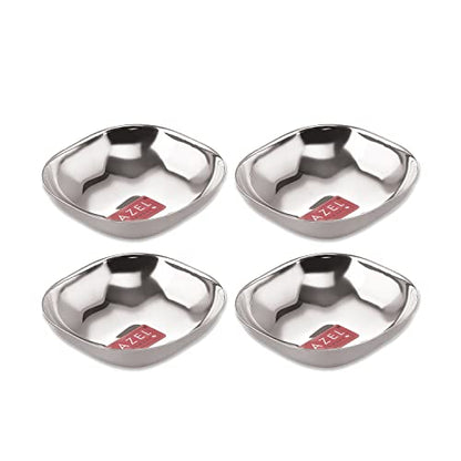 Image 9 of SS, 260 ML / Set of 4 for the product HAZEL Steel Dessert Silver Plate