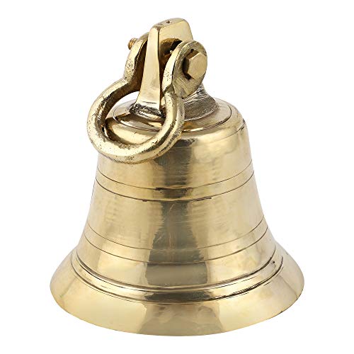Image 1 of 5 Inch for the product Uapan Marine Ship Brass Bells Religious Temple Ghanta (5" Inch, Gold)