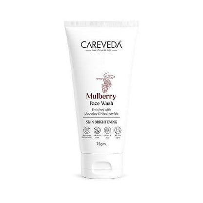 Image 1 of 75 gm / Pack of 1 for the product CareVeda Mulberry Face Wash with Liquorice & Niacinamide – Skin Brightening & Dark Spot Reduction