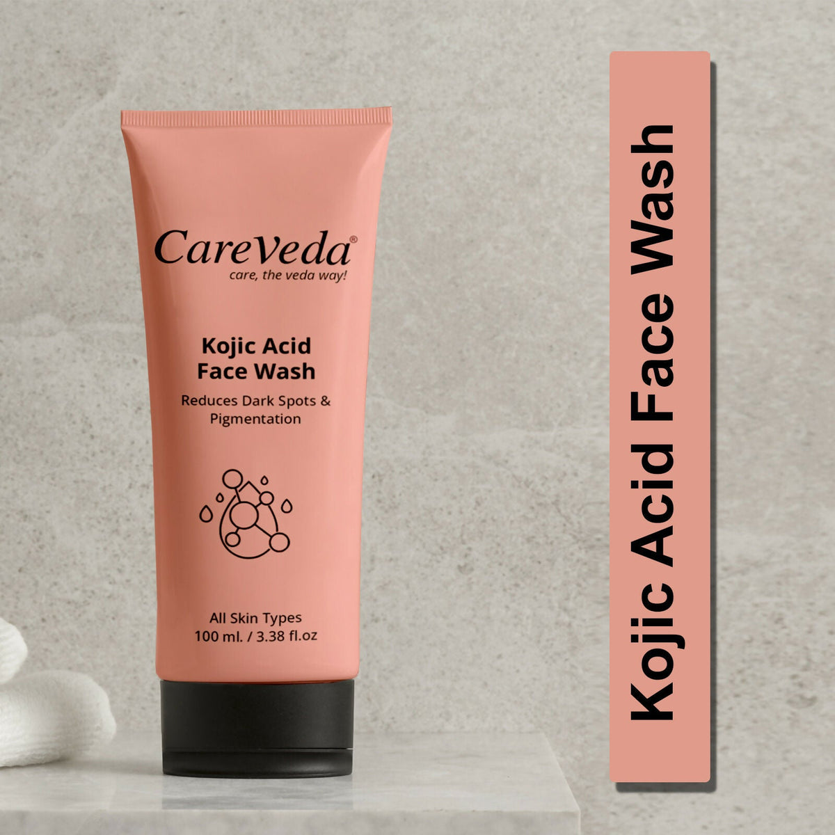 Image 2 of CareVeda Kojic Acid Face Wash For Reduces Dark Spots & Pigmentation Suitable For All Skin Types