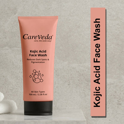 Image 2 of CareVeda Kojic Acid Face Wash For Reduces Dark Spots & Pigmentation Suitable For All Skin Types