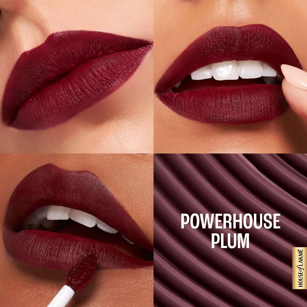 Image 6 of Lakme 9to5 Hya Matte Liquid Lipstick + Hyaluronic Acid - PowerhousePlum