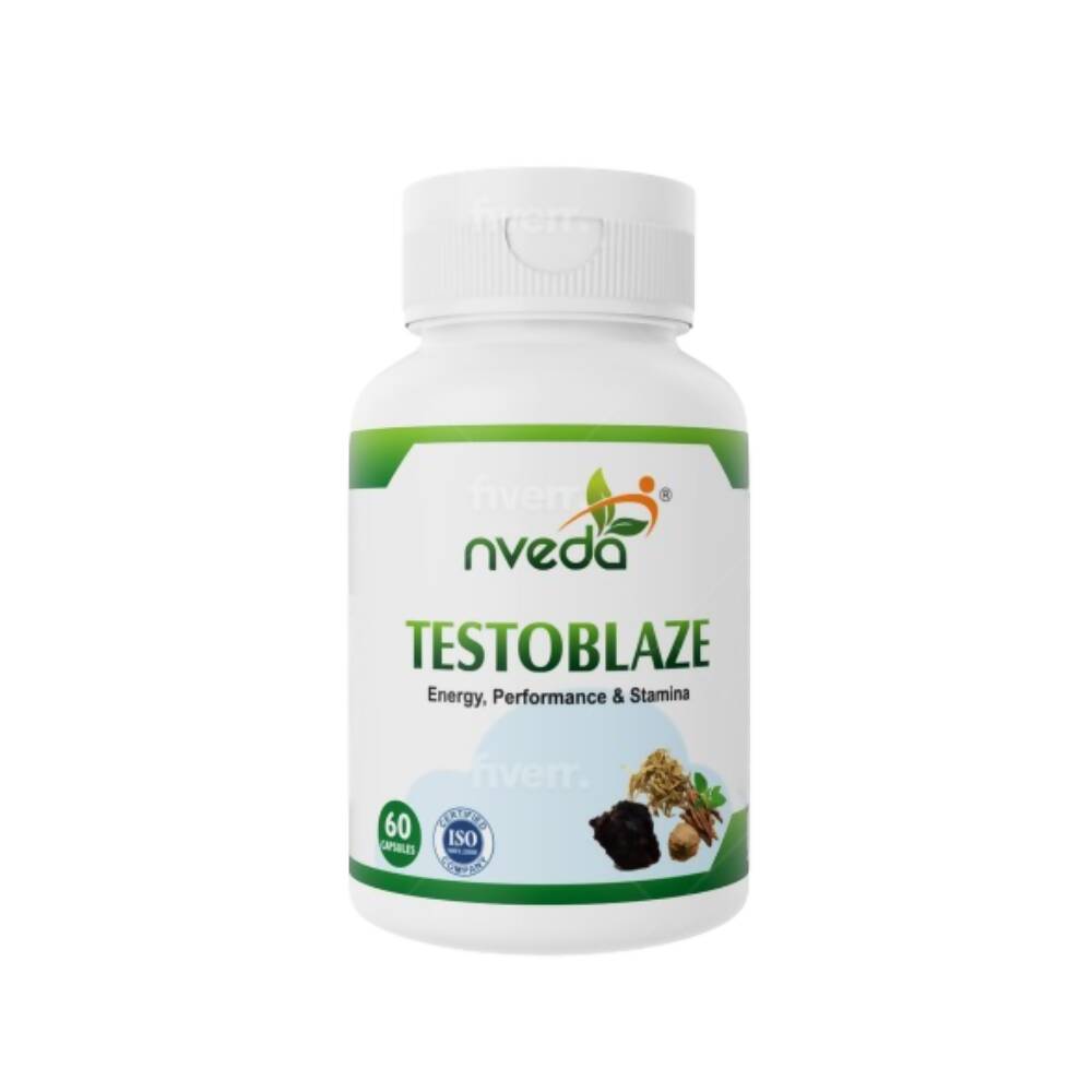 Image 1 of 60 caps for the product Nveda Testoblaze Supplement Capsules For Men