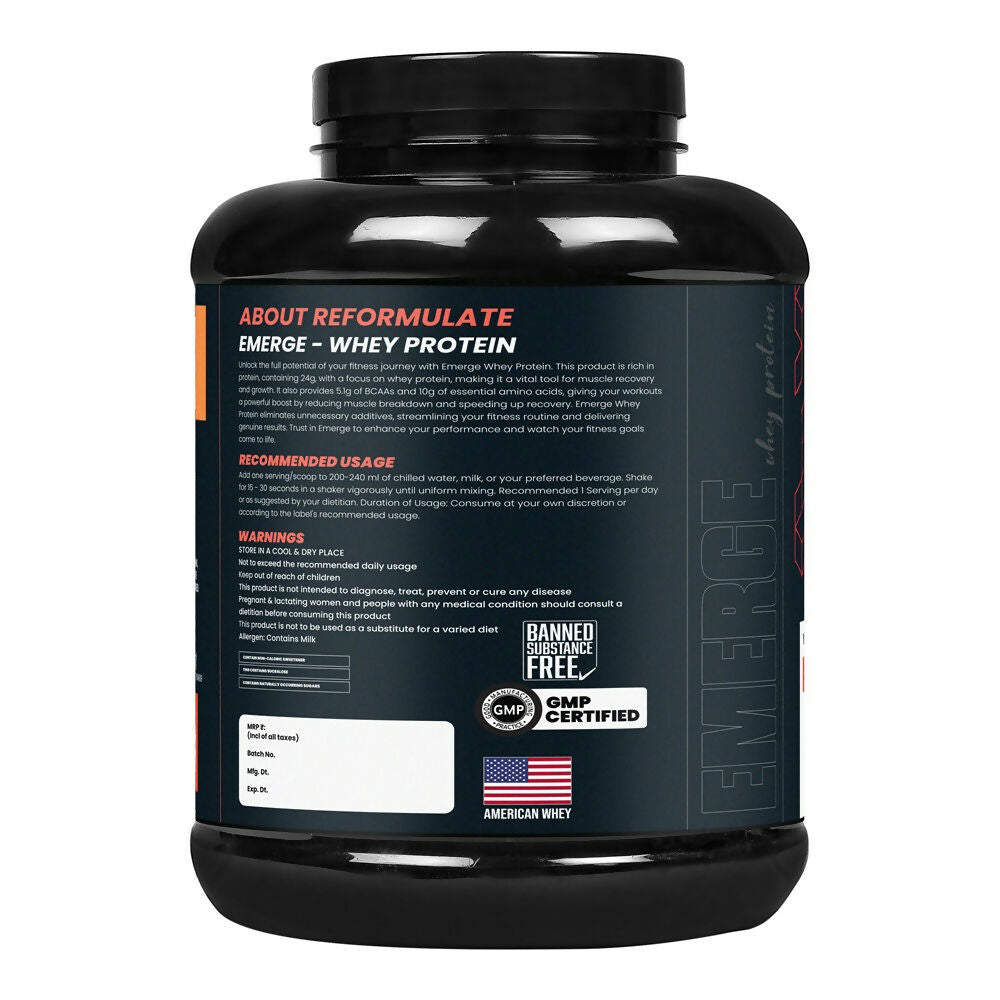 Image 3 of Reformulate Emerge I Whey Protein I Your Daily Meal Replacement Formula I 20 G I Protein I 5.1 G Bcaa's I 10 G Eaa's - Chocolate