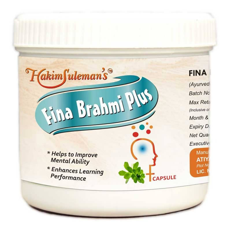 Image 1 of 60 Capsules for the product Hakim Suleman's Fina Brahmi Plus Capsules