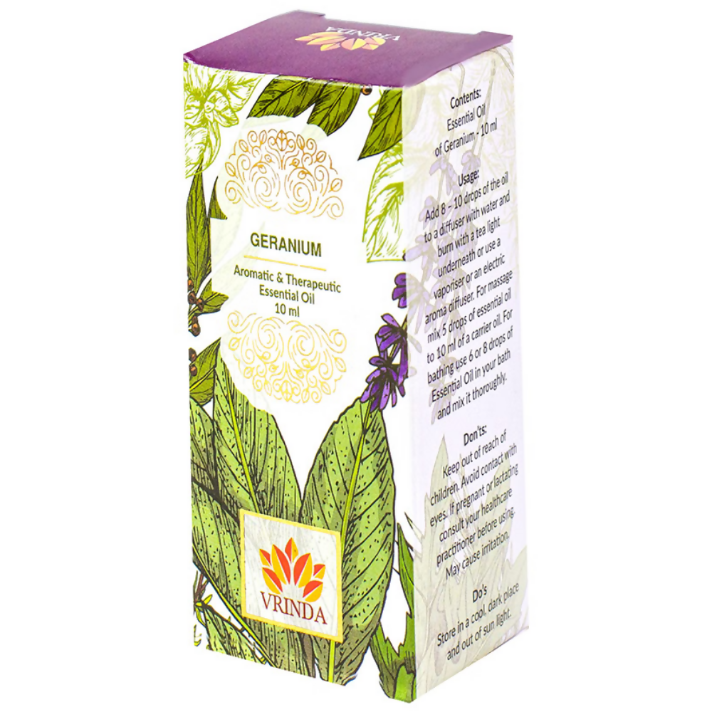 Image 1 of Vrinda Geranium Aromatic & Therapeutic Essential Oil
