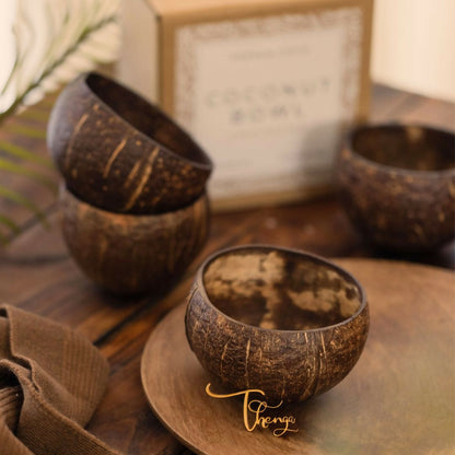 Image 3 of Thenga Natural Round Coconut Shell Bowl