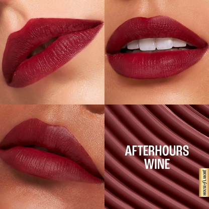Image 3 of Lakme 9to5 Hya Matte Liquid Lipstick + Hyaluronic Acid - Afterhours Wine