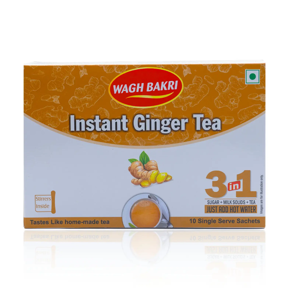 Image 1 of 80 gm / Pack of 1 for the product Wagh Bakri Ginger Instant Tea Premix