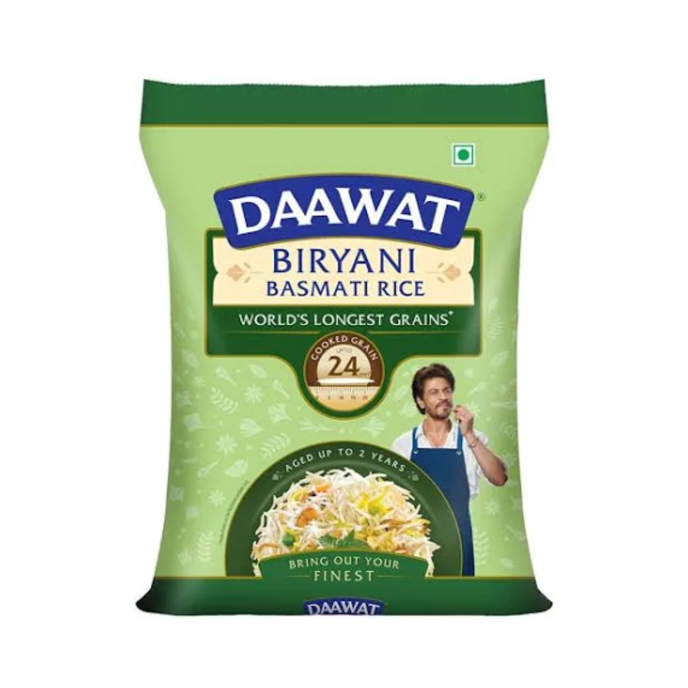 Image 1 of 1 kg for the product Daawat Biryani Basmati Rice (Long Grain)