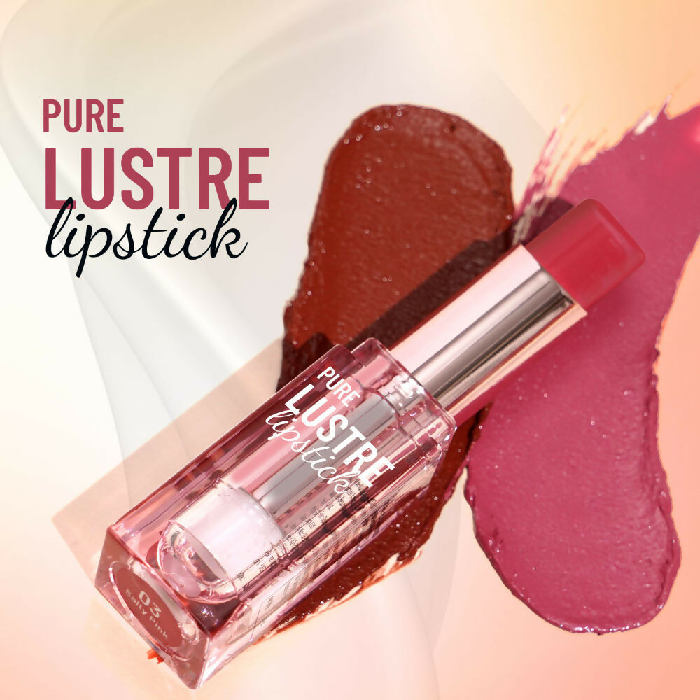 Image 2 of Swiss Beauty High Shine Finish Smooth Glide Pure Lustre Lipstick - 7 Twisted Caramel