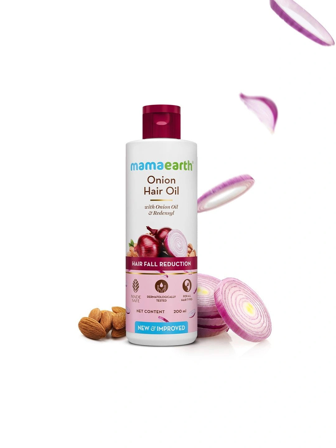Image 1 of 50 ml / Pack of 1 for the product Mamaearth Onion Hair Oil With Onion & Redensyl For Hair Fall Control