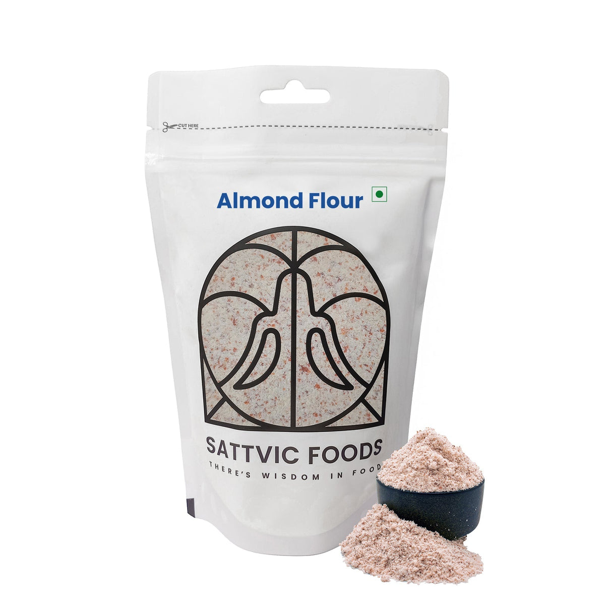 Image 6 of 250 gm for the product Sattvic Foods Unblanched Almond Flour | Gluten-Free & Protein-Rich