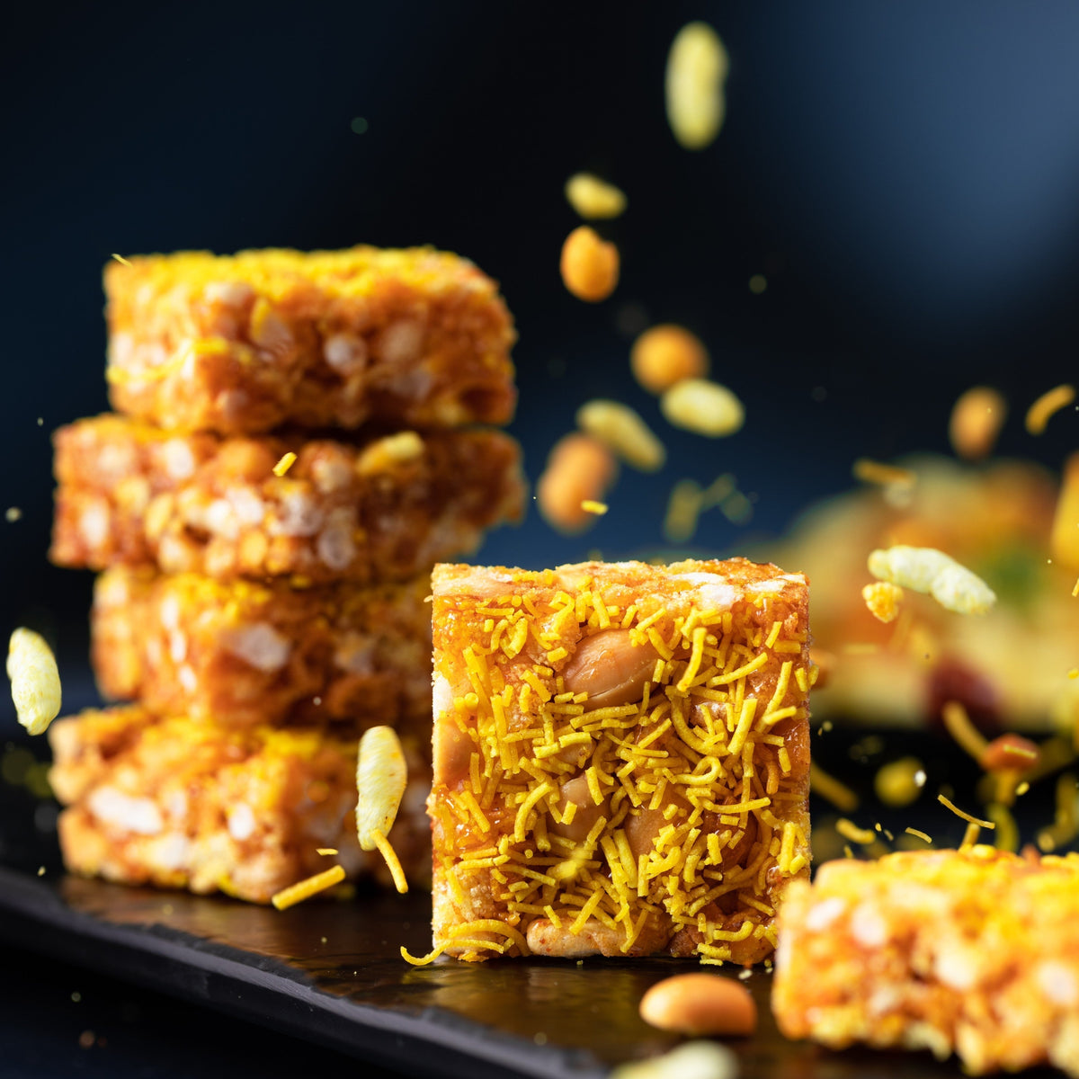 Image 1 of 200 gm / Pack of 1 for the product Almond House Bhel Squares