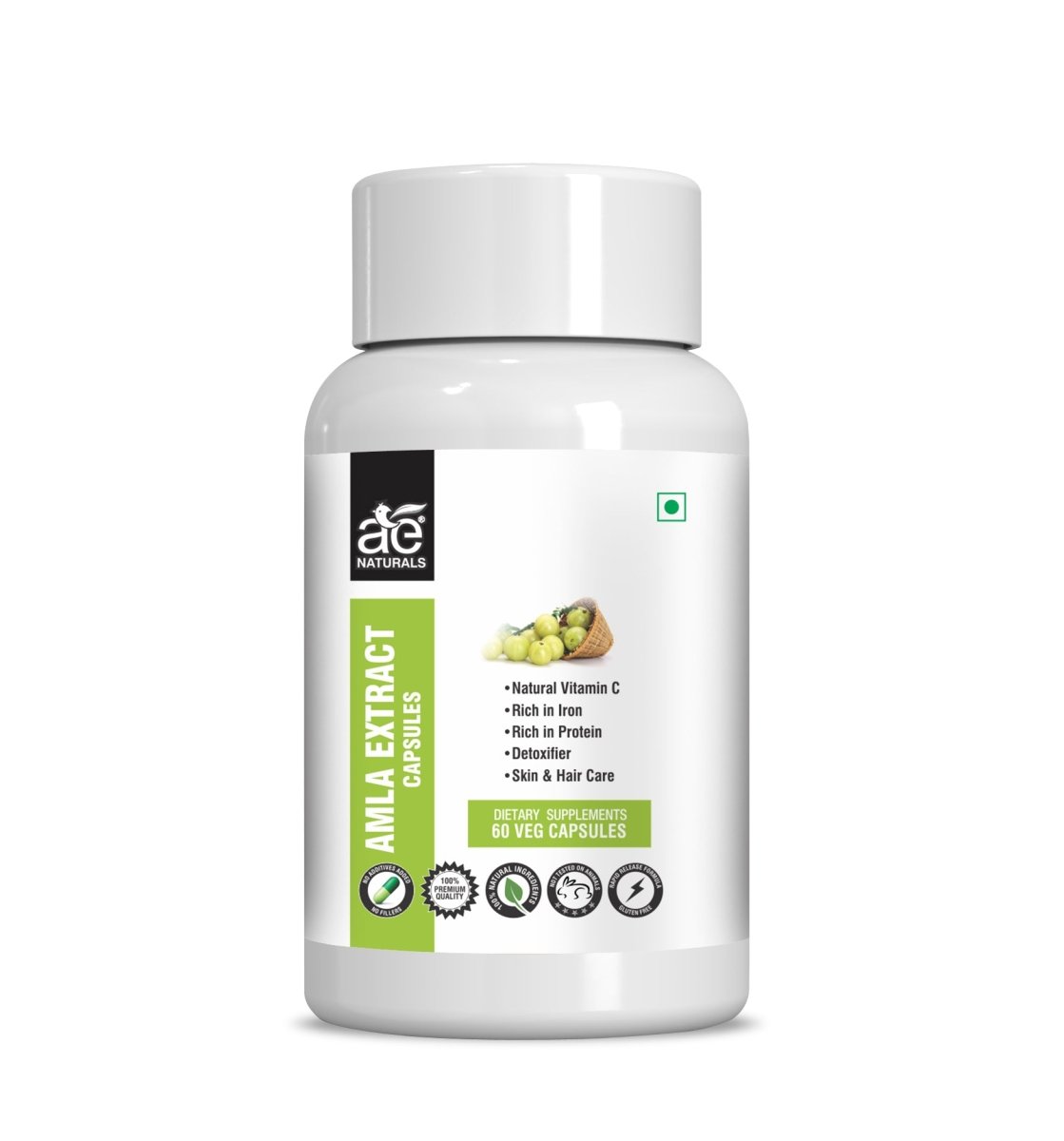 Image 1 of 60 Caps for the product Ae Naturals Amla Extract Capsules