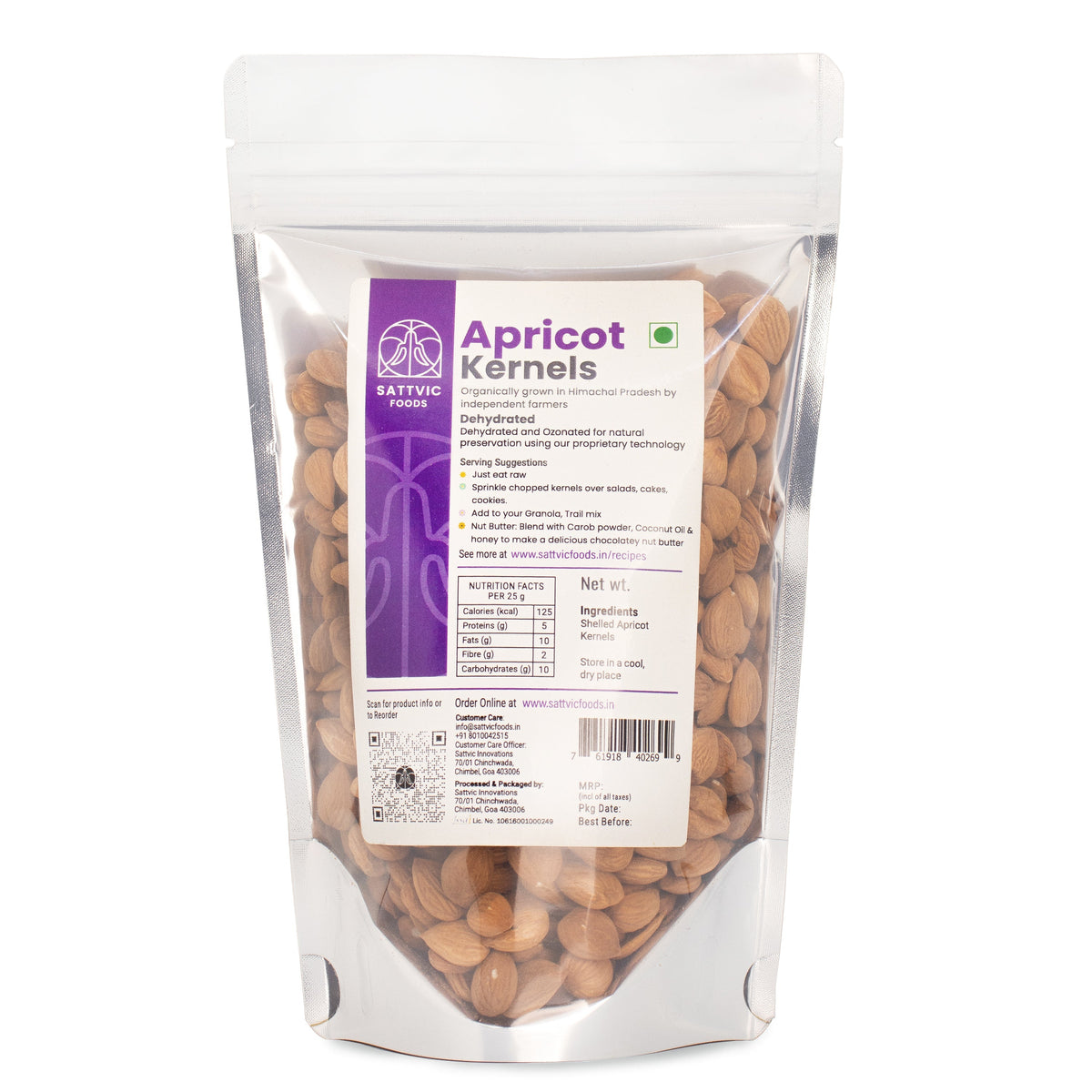 Image 10 of Sattvic Foods Sweet Apricot Kernels | Immune Boosting & Heart Healthy