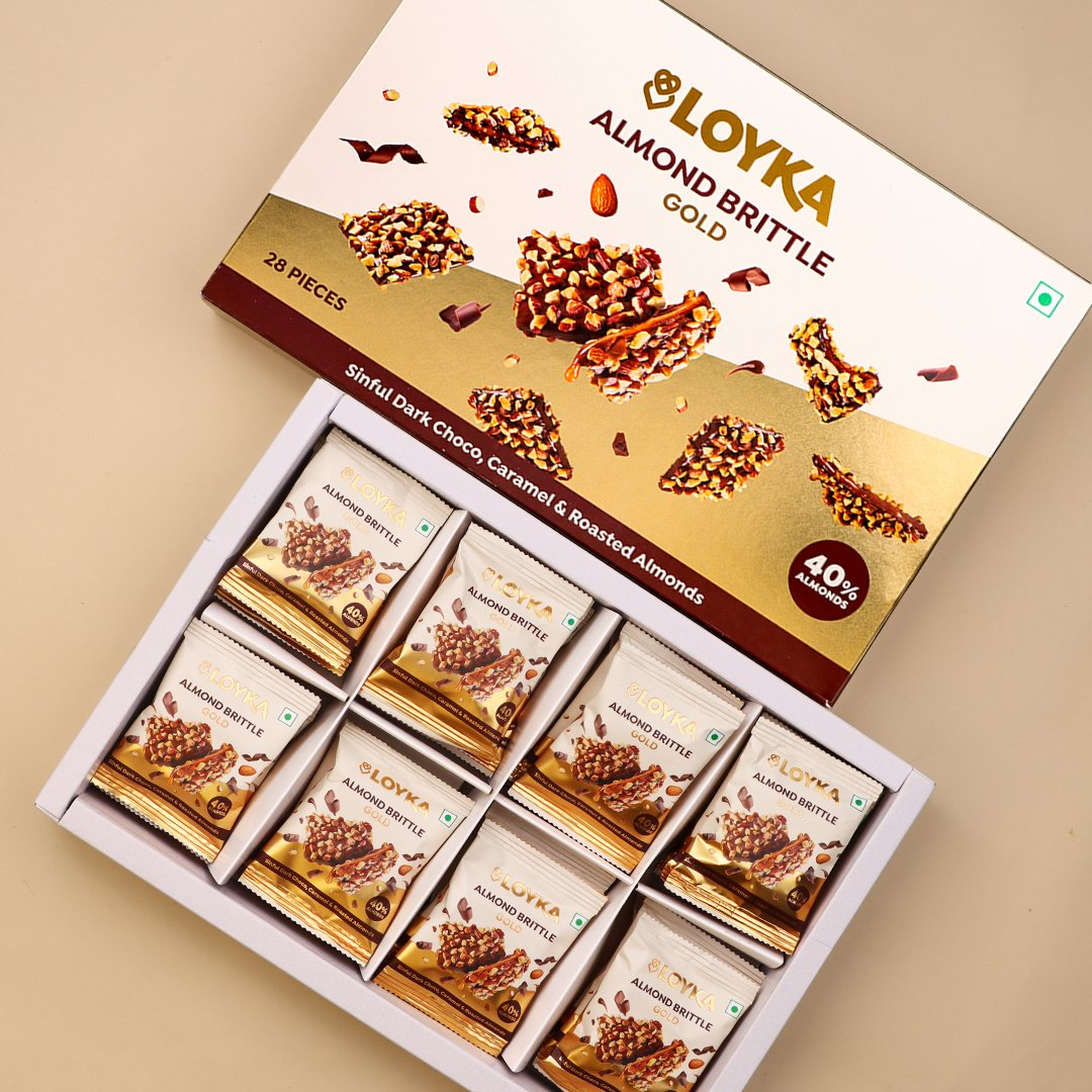 Image 4 of Loyka Almond Brittle Gold 28 Pcs Box