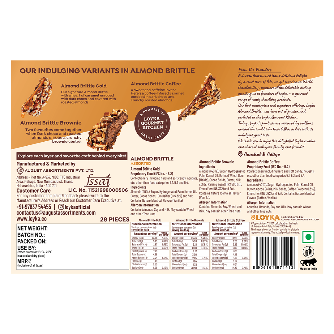 Image 7 of Loyka Almond Brittle Assorted 28 Pcs Box