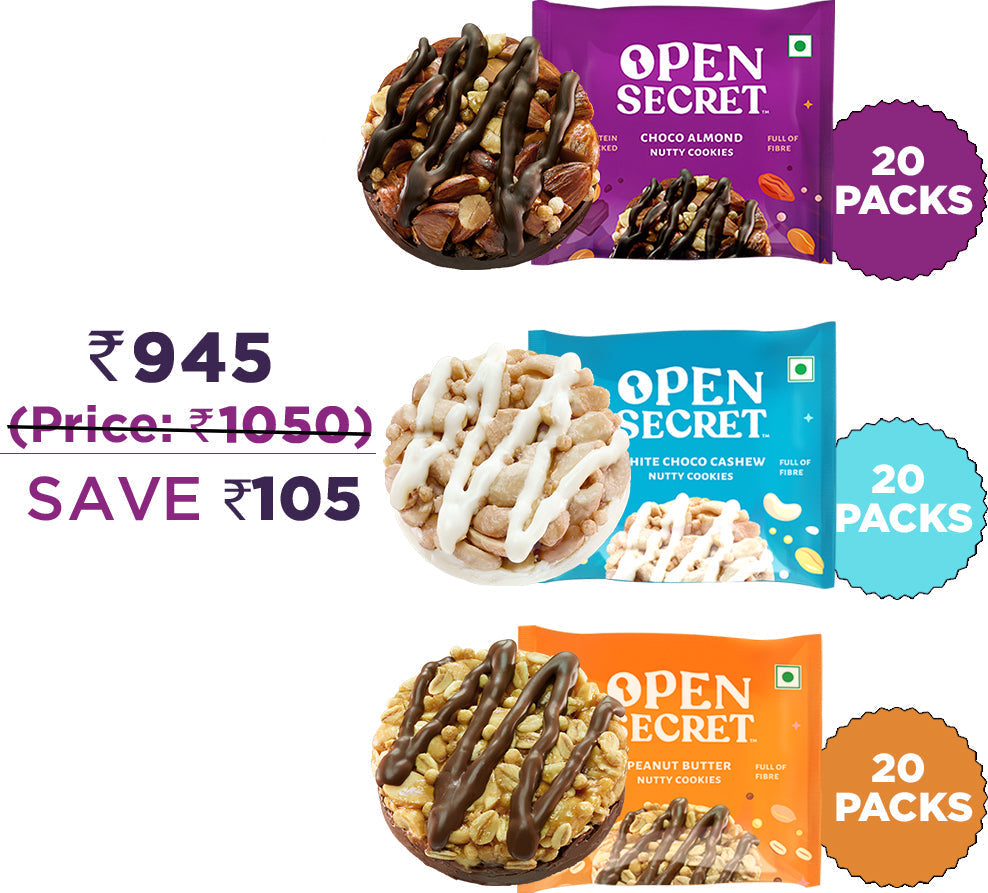 Image 3 of Open Secret Assorted Nutty Cookies - Pack of 60