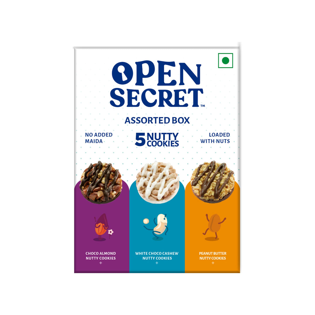 Image 5 of Open Secret Assorted Story Box (x5 Nutty Cookies) - Pack Of 5 Boxes
