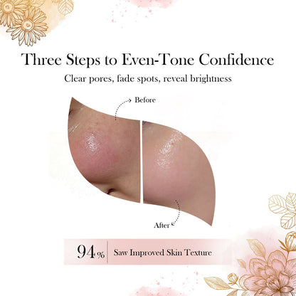 Image 10 of CareVeda Glutathione Skin Care Set of 3 | Face Wash & Peel off Mask, Face Serum for Bright, Even-Toned Skin | Anti-Pigmentation & Glow Boost | For Men & Women