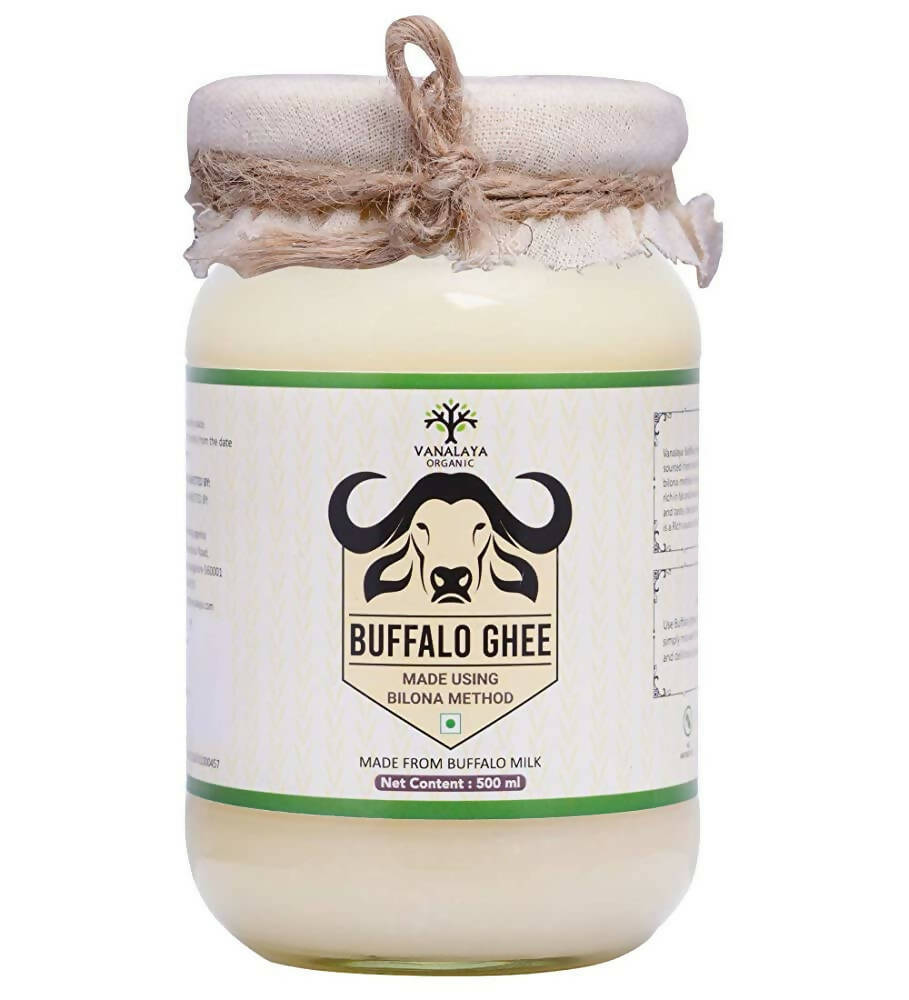 Image 1 of 500 ml / Pack of 1 for the product Vanalaya Buffalo Ghee | Vedic Bilona Method | Churned From Curd | Pure & Natural | Buffalo Ghee