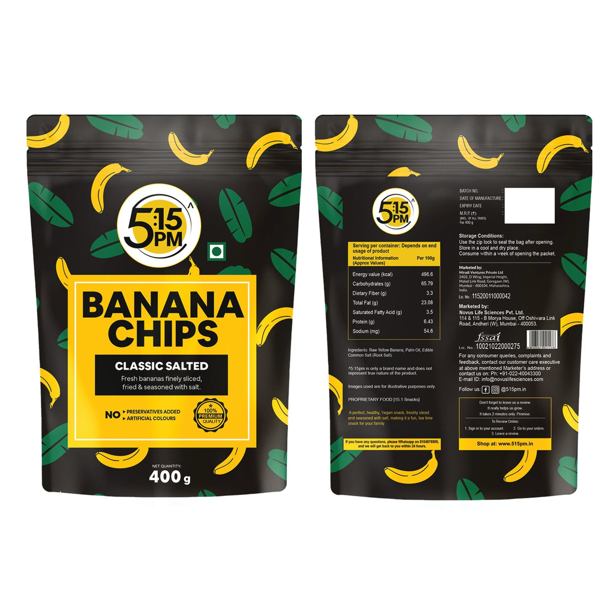 Image 8 of 5:15 PM Yellow Banana Chips Snacks