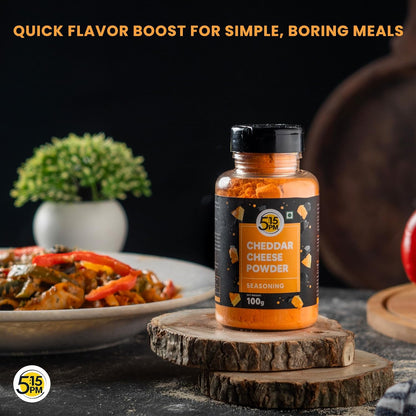 Image 3 of 5:15 PM Cheddar Cheese Powder Seasoning for Popcorn, Pasta, Pizza, Nachos, Fries