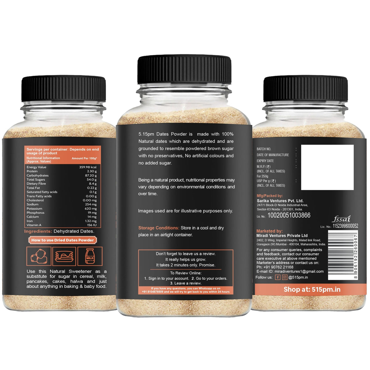 Image 8 of 5:15 PM Dried Dates Powder (Kharik Powder)
