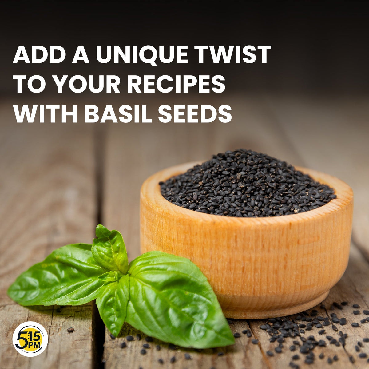 Image 6 of 5:15 PM Basil Seeds | Sabja Seeds for Eating | Falooda Seeds