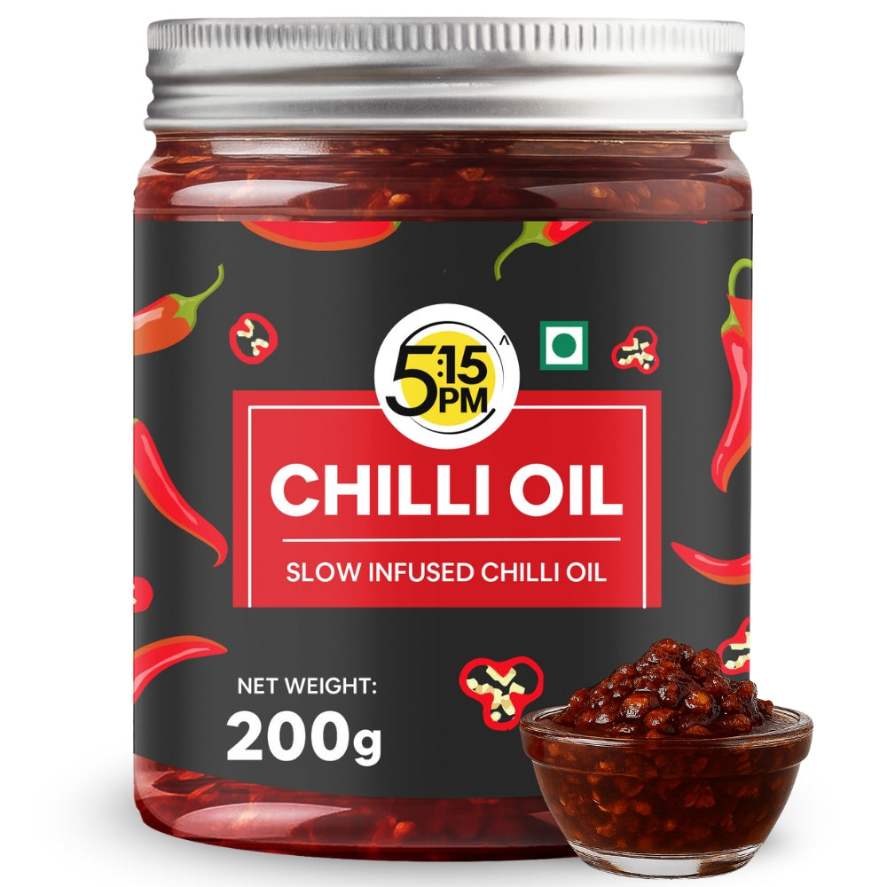 Image 1 of 5:15 PM Chilli Oil | Crispy Chilli Oil For Noodles|Perfect for Stir-Fries, Noodles & Pizzas