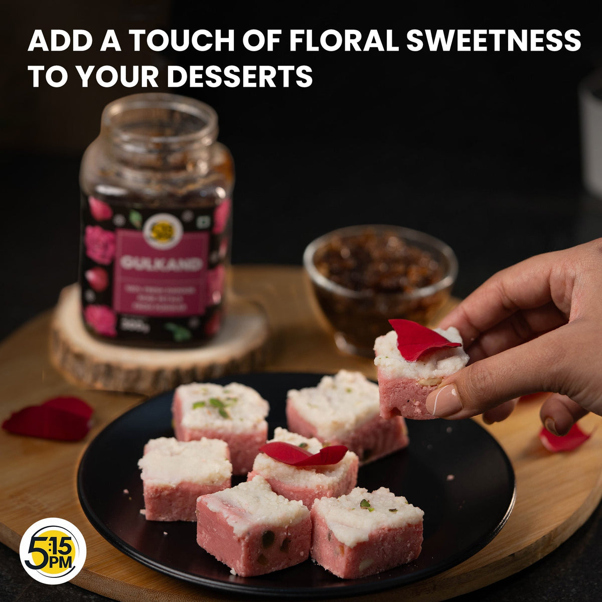 Image 6 of 5:15 PM Gulkand | Premium Rose Petal Jam | Fresh Rose Petals Jam