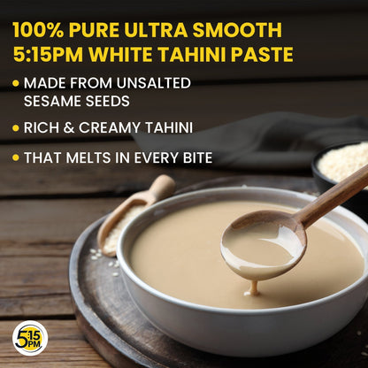 Image 2 of 5:15 PM Tahini White Tahini Paste For Hummus Ground Hulled Sesame Seed Paste