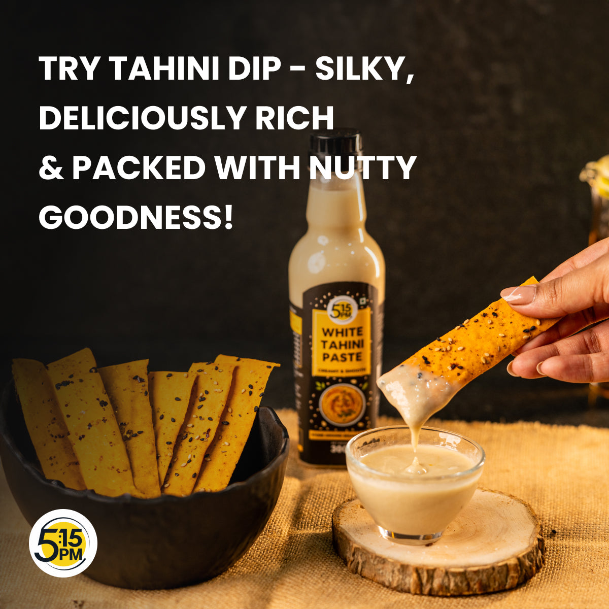 Image 3 of 5:15 PM Tahini White Tahini Paste For Hummus Ground Hulled Sesame Seed Paste