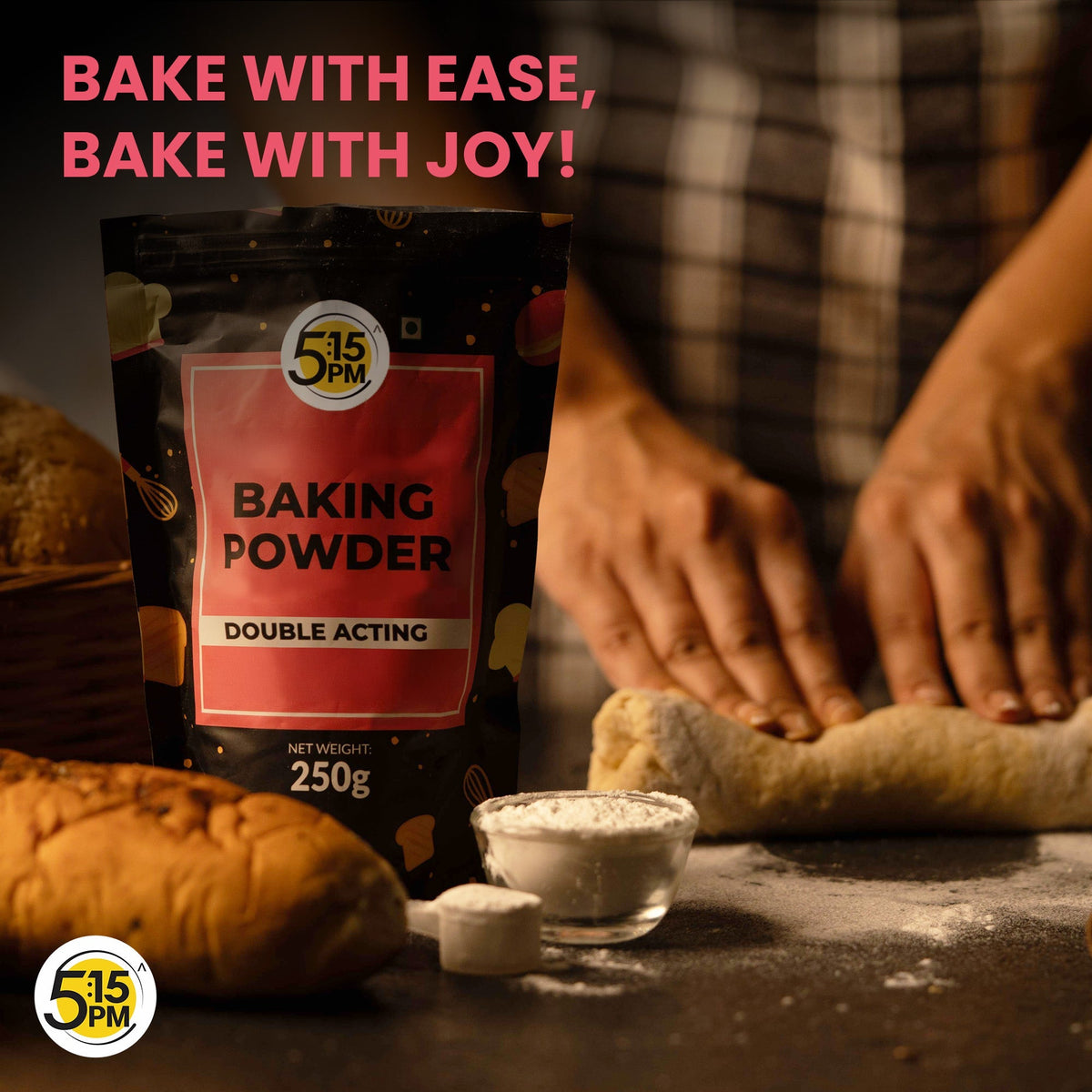 Image 4 of 5:15 PM Baking Powder for Cooking & Baking Cake, Breads, Muffins, Pizza