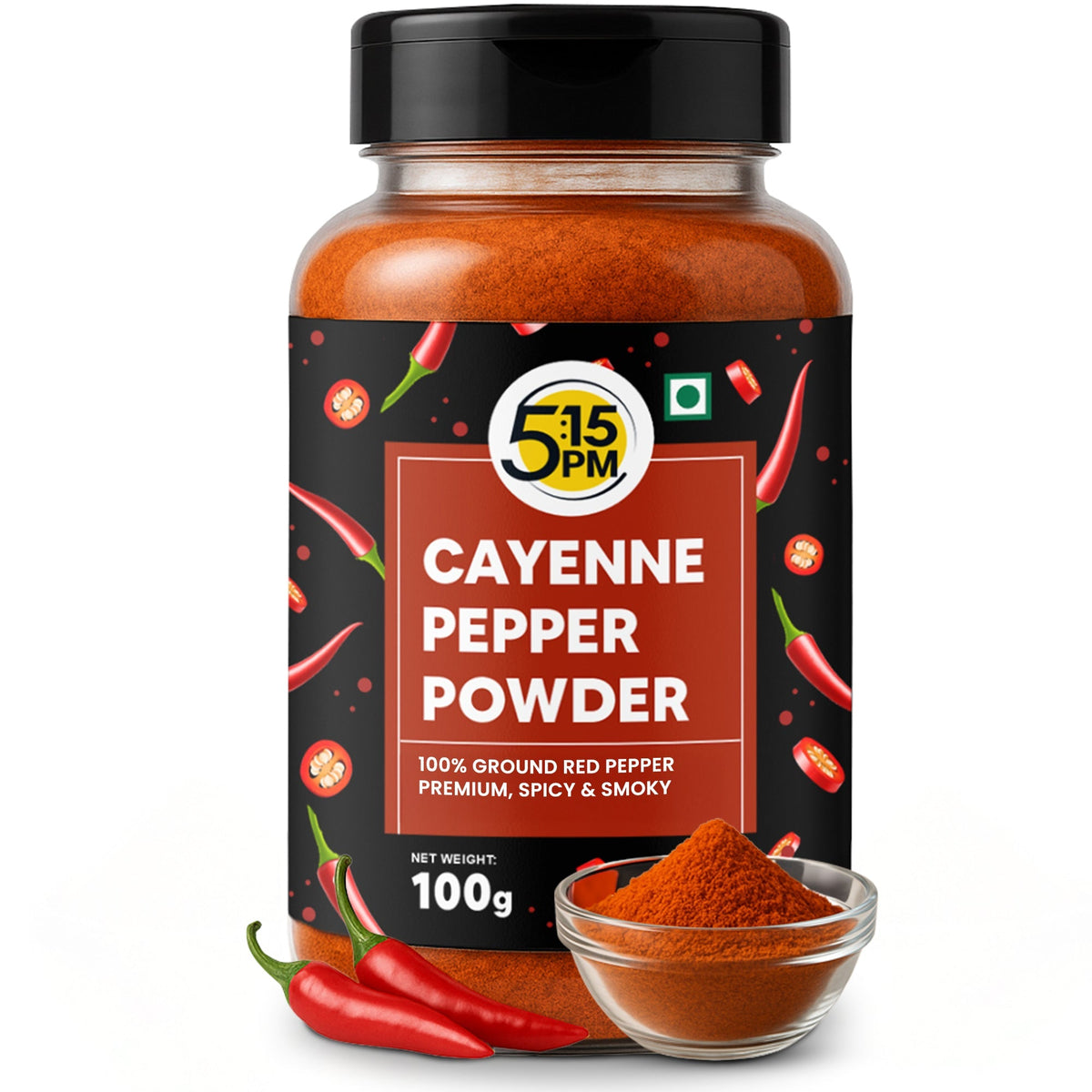 Image 1 of 5:15 PM Cayenne Pepper Powder | Spicy & Smoky | Perfect for Cooking, Seasoning