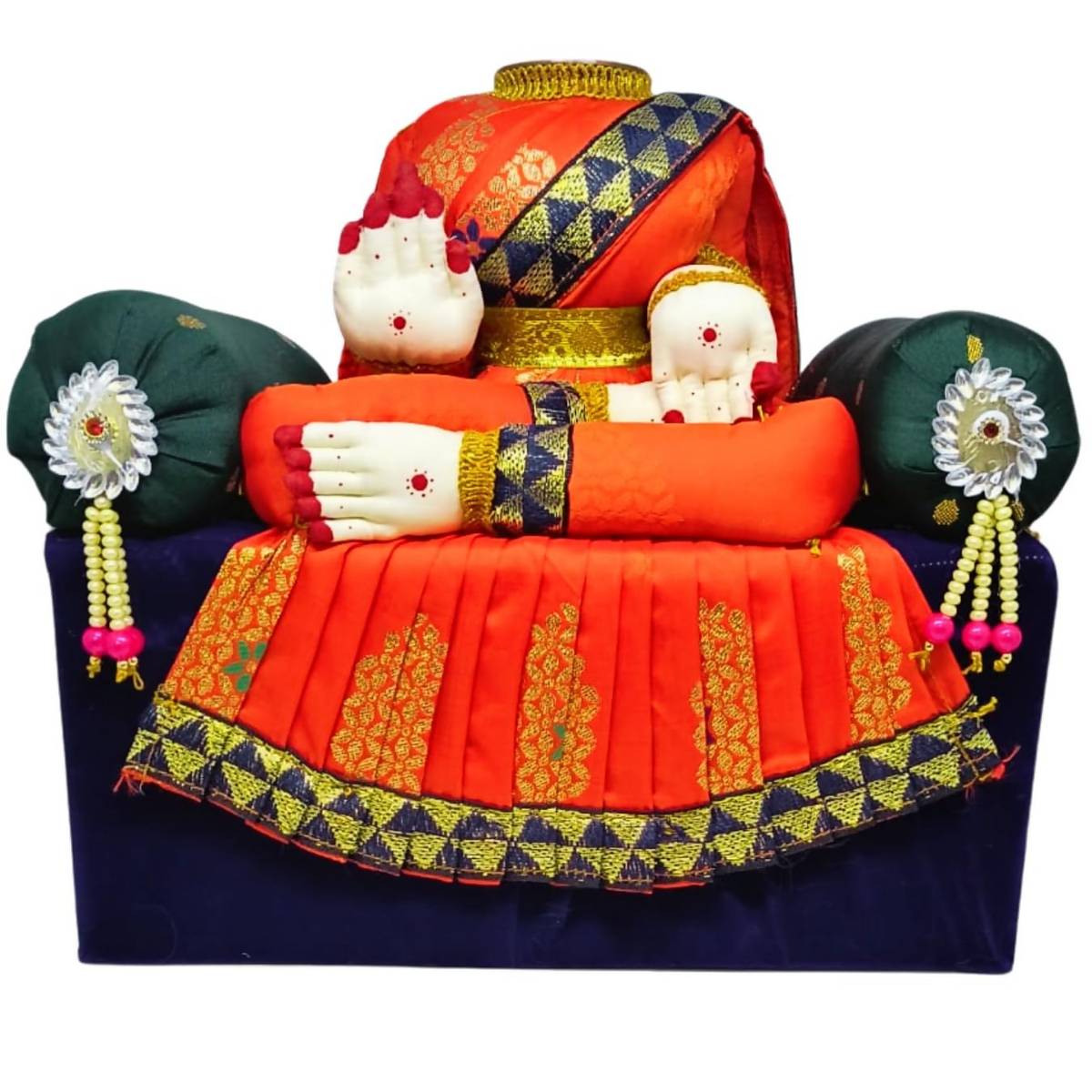 Image 2 of SRI YAGNAA Simhasanam Decorative Ammavari Doll - Multicolour