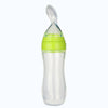 Image 1 of Default Title for the product Safe-O-Kid Easy Squeezy Silicone Food Feeder Spoon (Soft Tip) Bottle- Green- 90mL