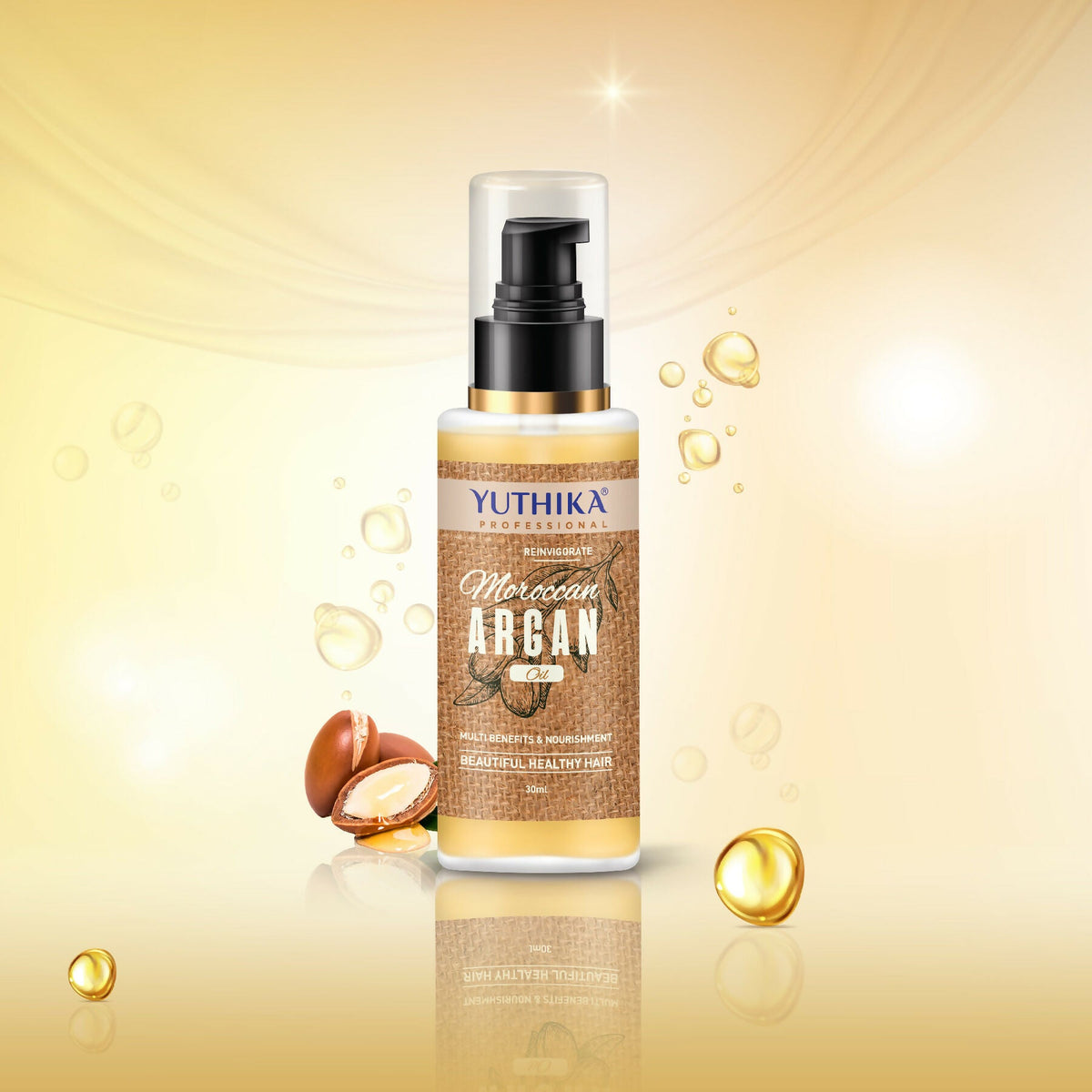 Image 2 of Yuthika Argan Oil Hair Serum - Moroccan Argan Oil