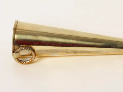 Image 5 of Ishwar Arts 10" Lord Nandi Horn for Shiva Lingam Abhisheka |Gaumukhi Shringi Brass Pot