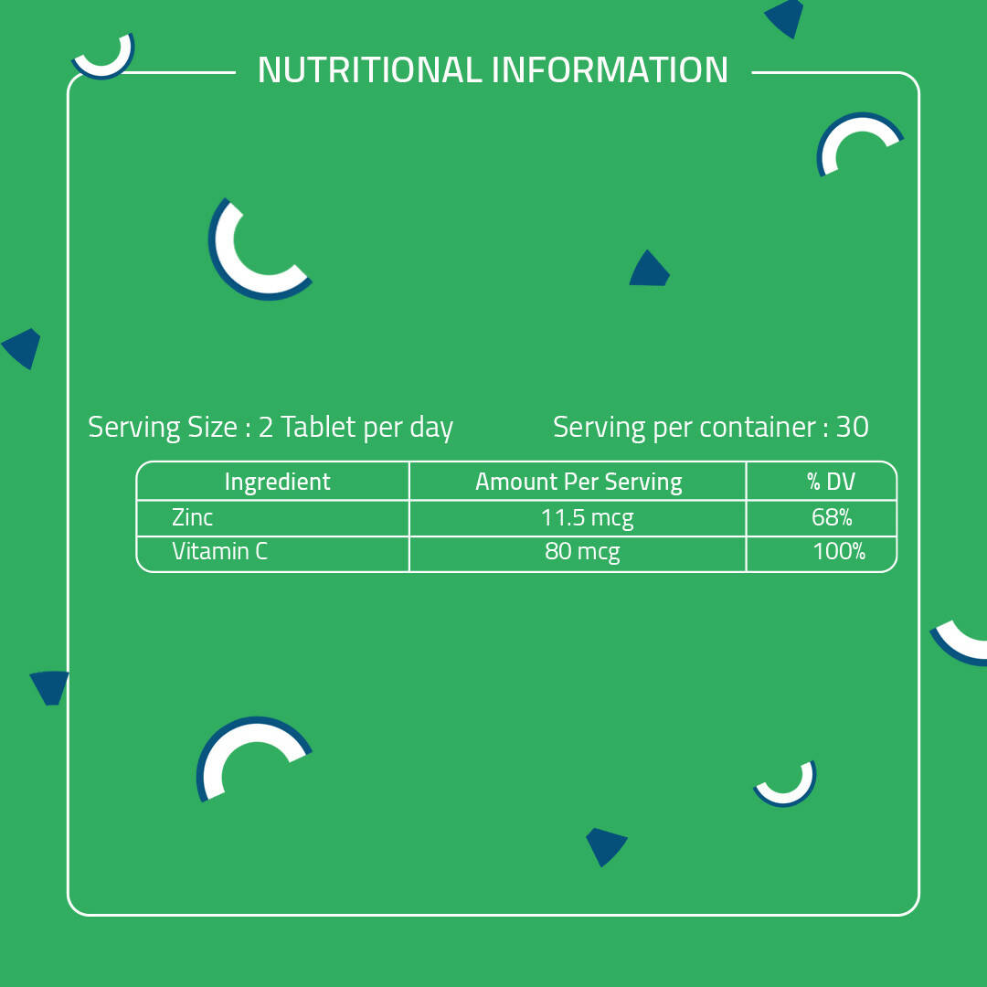 Image 6 of Laurik Plant Based Zinc And Vitamin C Tablets | Supplements Help Iron Absorption And Immune Support For Men And Women