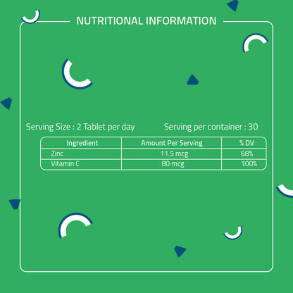 Image 6 of Laurik Plant Based Zinc And Vitamin C Tablets | Supplements Help Iron Absorption And Immune Support For Men And Women
