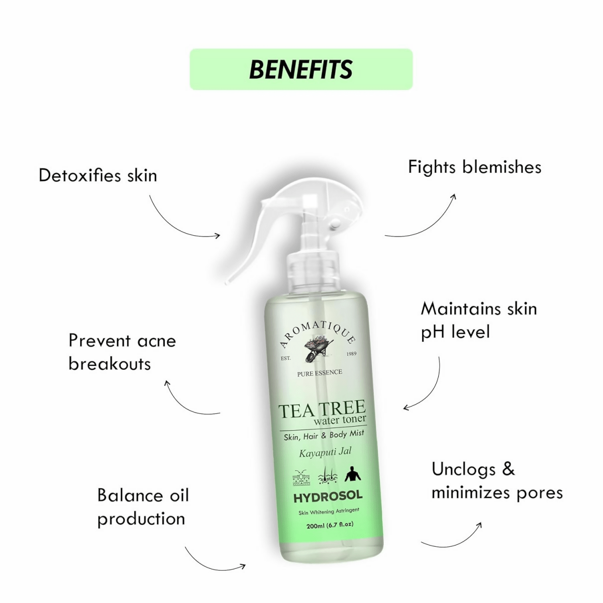 Image 3 of Aromatique Natural Tea Tree Water Toner