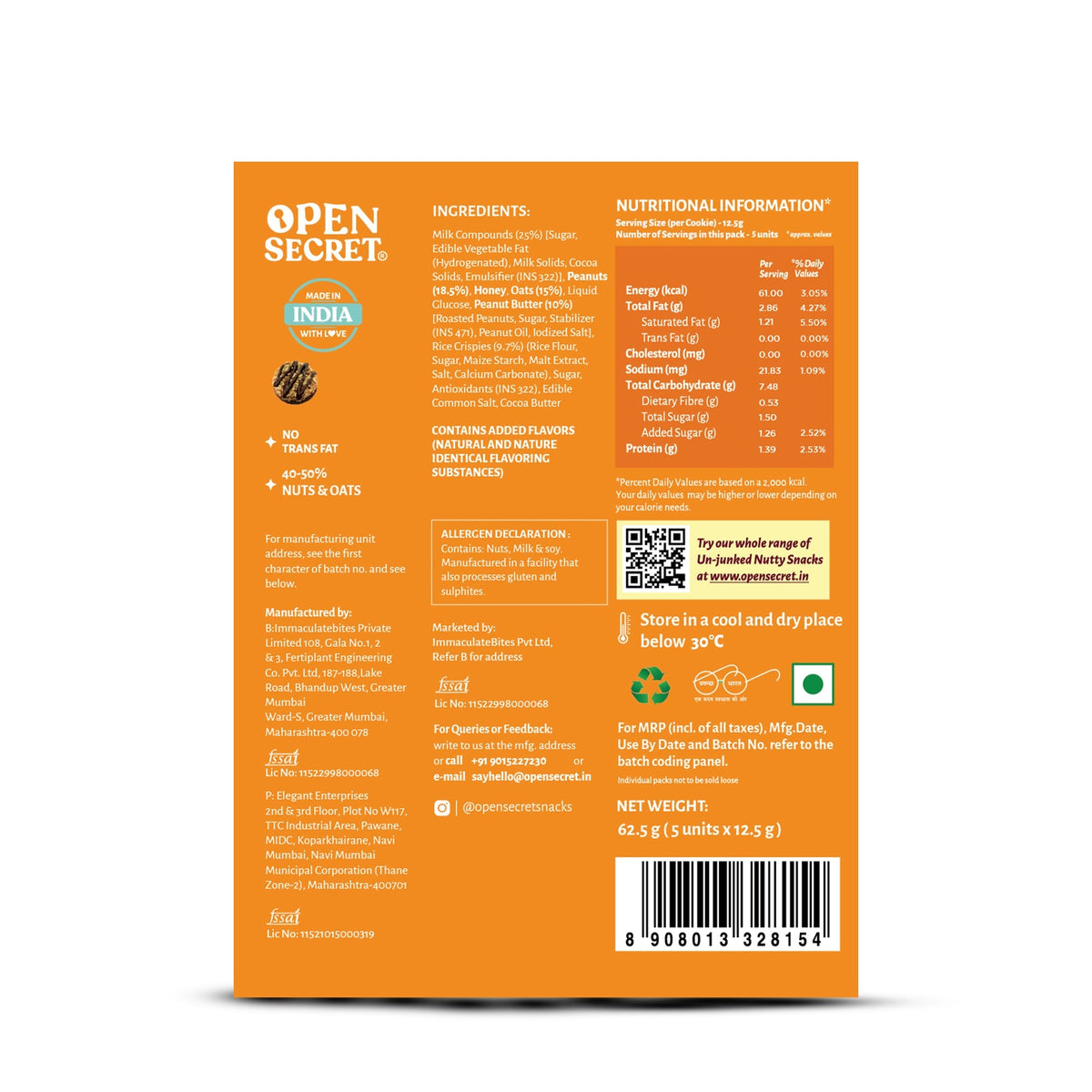 Image 3 of Open Secret Peanut Butter Story Box (x 5 Nutty Cookies)
