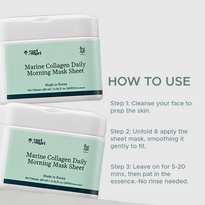 Image 6 of Yuri Woori Marine Collagen Daily Morning Sheet Mask