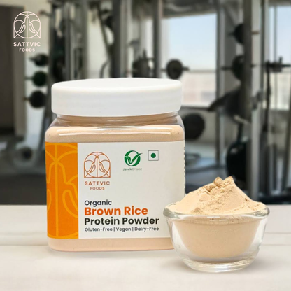 Image 2 of Sattvic Foods Brown Rice Protein Powder | Organic, Vegan & Unflavoured