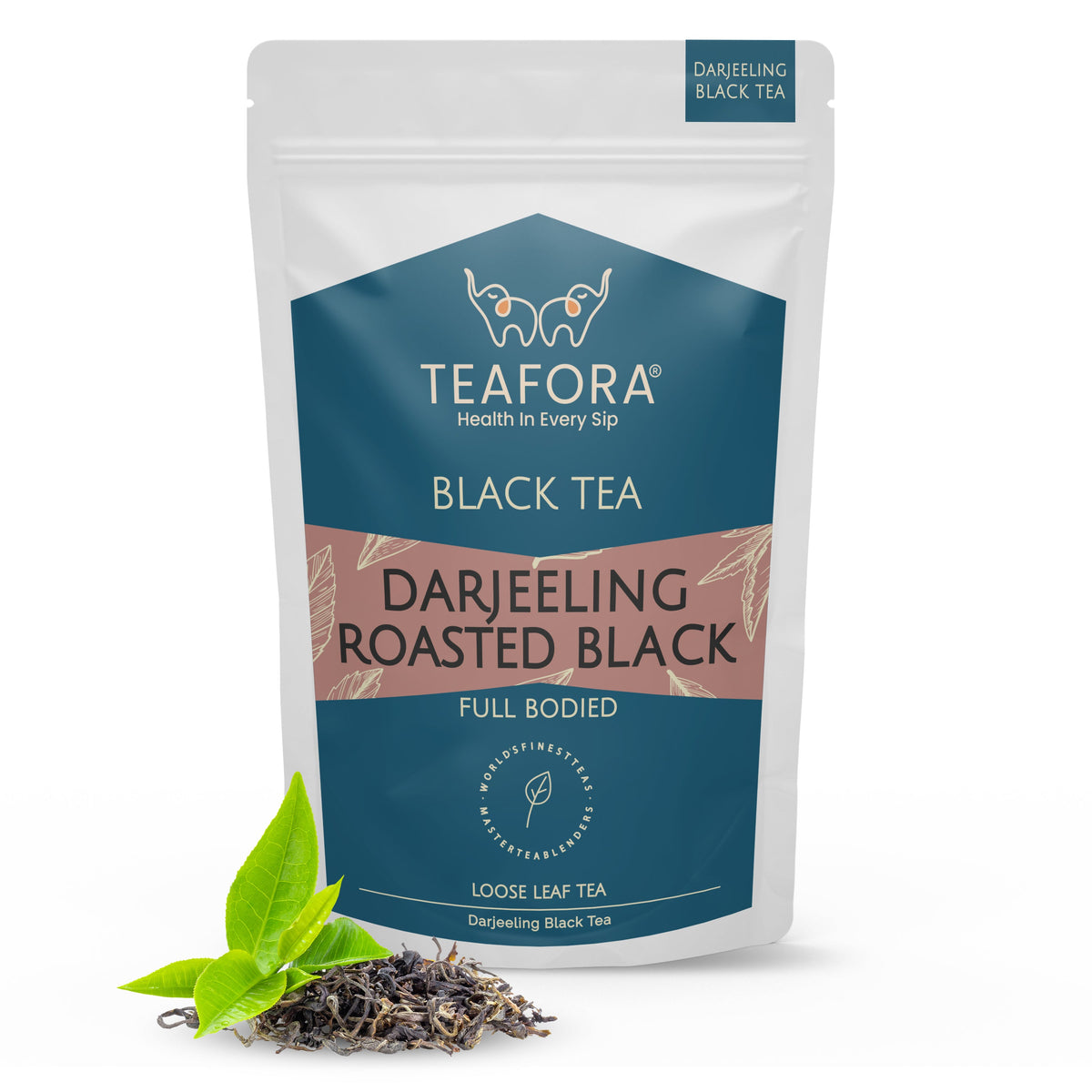 Image 1 of TEAFORA Darjeeling Roasted Black Tea | Darjeeling Loose Leaf Tea | Full Bodied & Robust | Freshly Sourced From Single Estate | Brew as Hot or Iced Tea