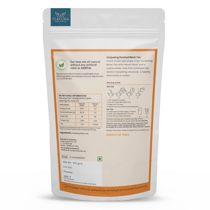 Image 3 of TEAFORA Darjeeling Roasted Black Tea | Darjeeling Loose Leaf Tea | Full Bodied & Robust | Freshly Sourced From Single Estate | Brew as Hot or Iced Tea