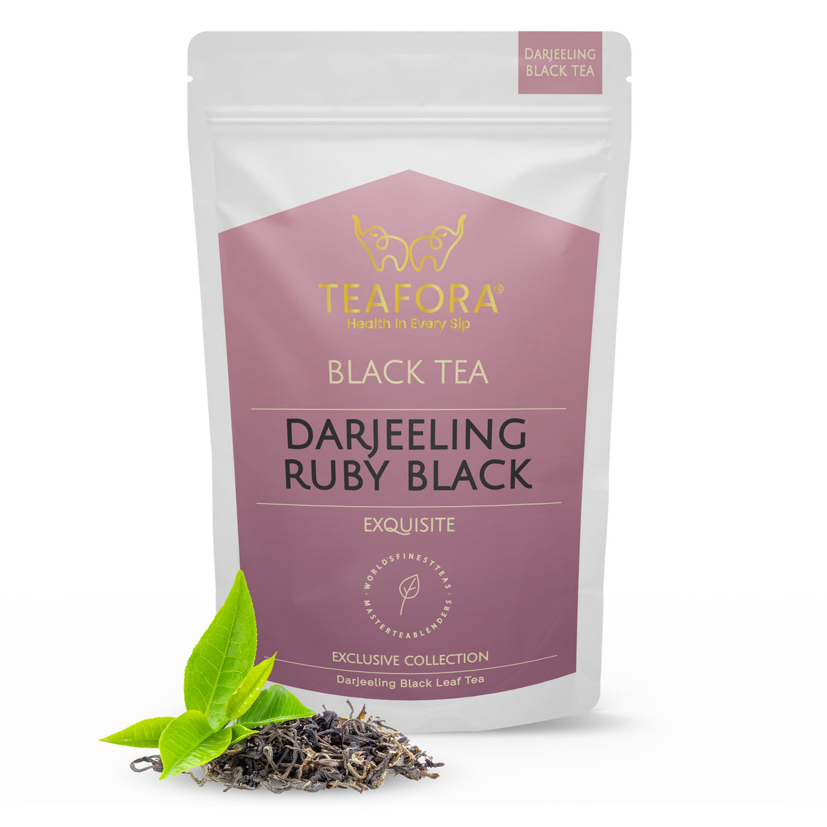 Image 1 of TEAFORA Darjeeling Ruby Black Tea | Single Estate Loose Leaf | Smooth & Fruity Flavor | Freshly Sourced Direct From Origin | Brew Hot or as Iced Tea